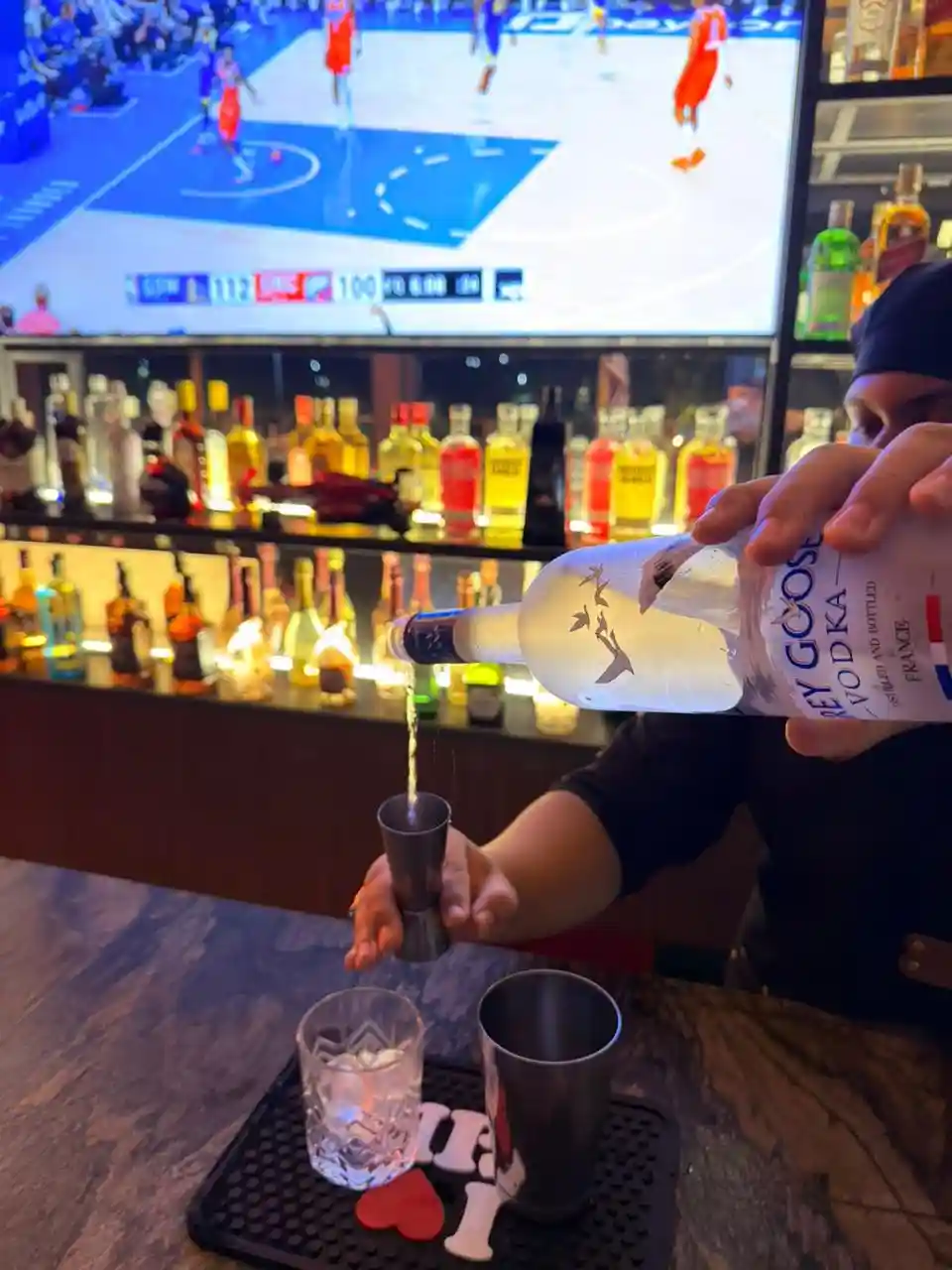 Shot de vodka Xatô Restaurante Bar Ourinhos